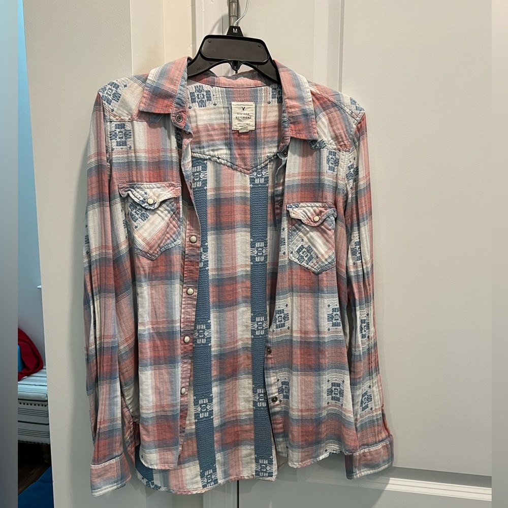 American Eagle Boyfriend Flannel. Size M